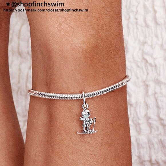 Pandora Skier Dangle Charm - Picture 5 of 5